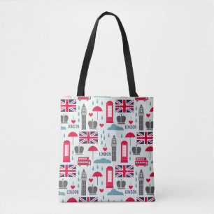 London Thned Tote Bag Tygkasse
