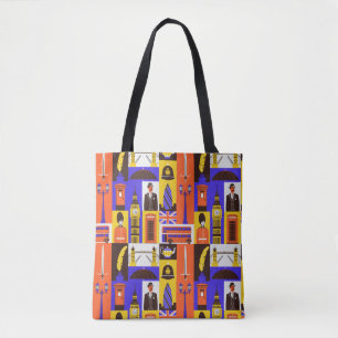 London Thned Tote Bag Tygkasse