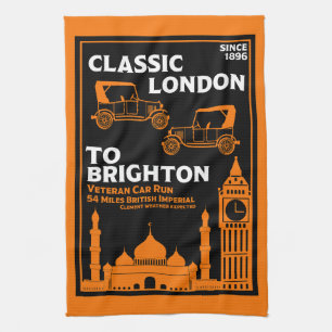 London till Brighton Veteran Car Springa Kökshandduk