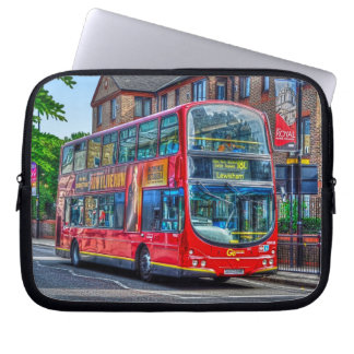 London till Leönskam Red Dubbla-decker Buss UK Laptop Fodral