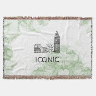 London Tone Watercolor Blanket Filt