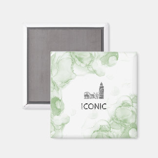 London Tone Watercolor Magnet