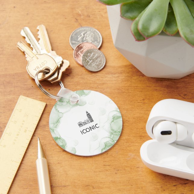 London Tone Watercolor Nyckelring (Skrivbord)