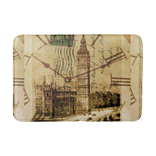 London Torn bridge clocktower big ben Badrumsmatta