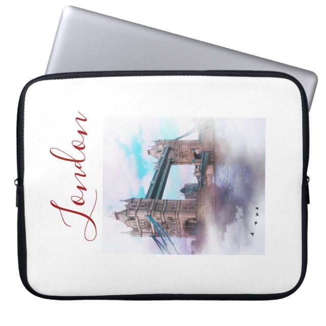 London Torn Bridge Computer Laptop sleeve (Framsidan)