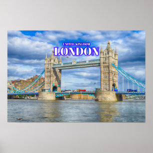 London Torn Bridge - Förenade kungariket Poster