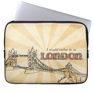 London Torn Bridge Laptop sleeve