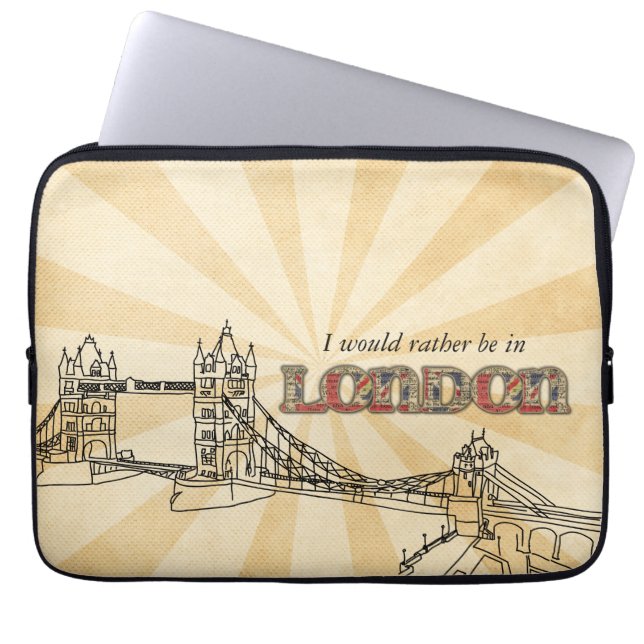 London Torn Bridge Laptop sleeve (Framsidan)