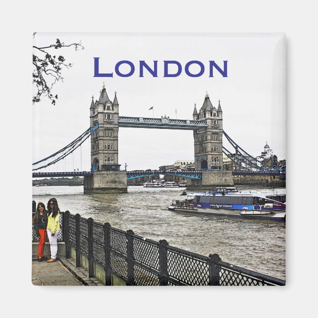 London Torn Bridge Magnet (Framsidan)