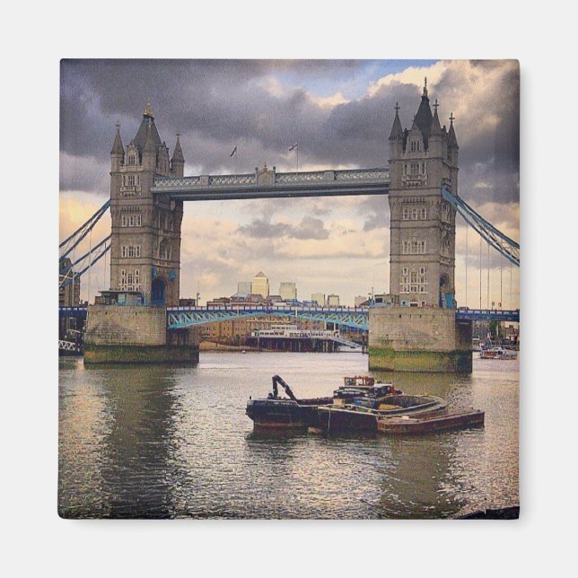 London Torn Bridge Magnet (Framsidan)