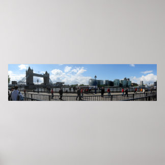 London Torn Bridge Panoramic Poster