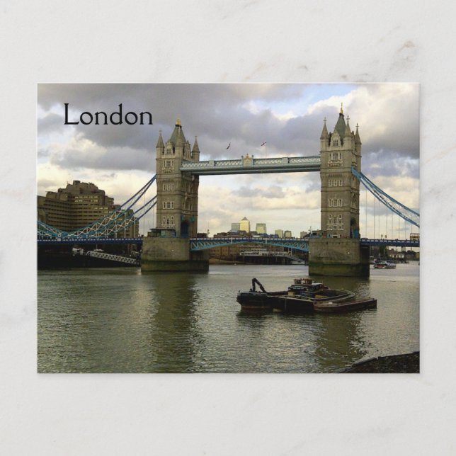 London Torn Bridge Postcard Vykort (Framsida)