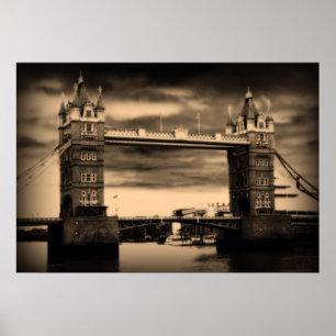 London Torn Bridge Poster