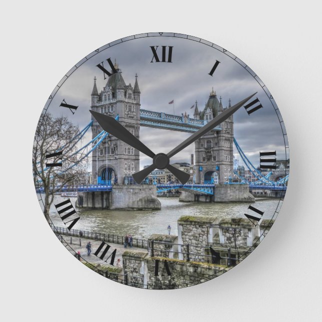 London torn bridge rund klocka (Framsida)