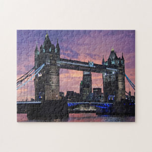 London Torn Bridge vid Sunset Pussel