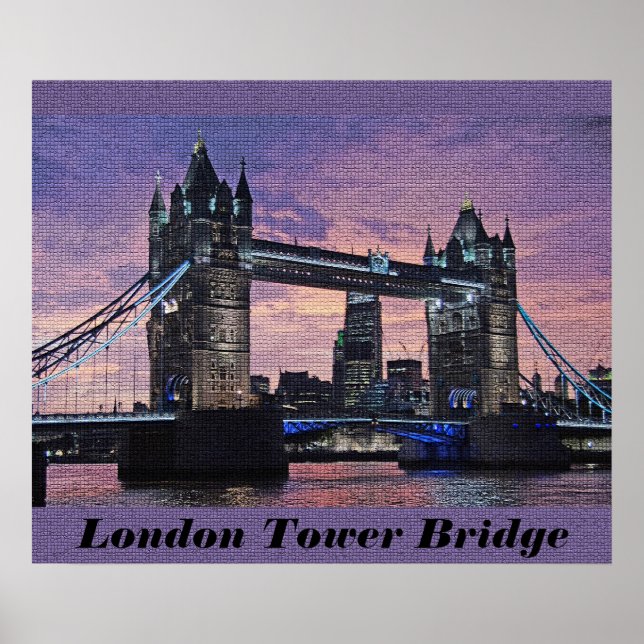 London Tower Bridge Affisch (Framsidan)