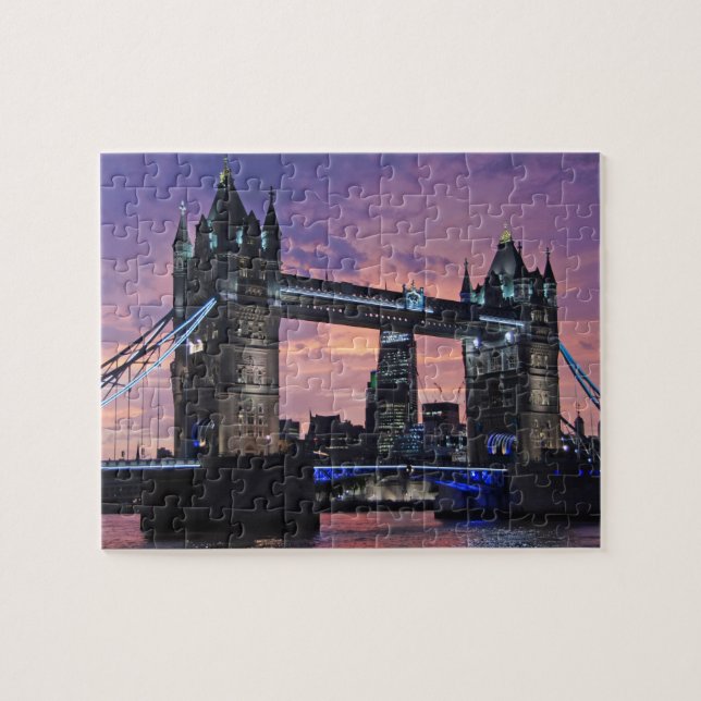 London Tower Bridge Art Travel Pussel (Horisontell)