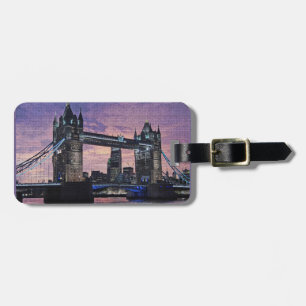 London Tower Bridge Bagageetikett Bagagebricka