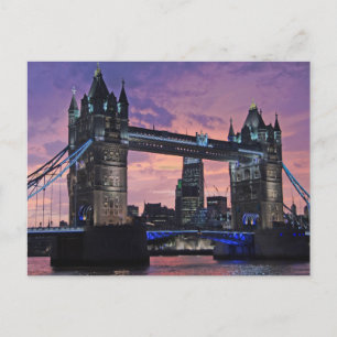 London Tower Bridge brittisk resa Vykort