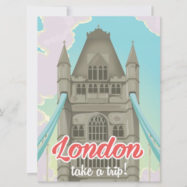 London Tower Bridge Resoraffisch (Framsida)