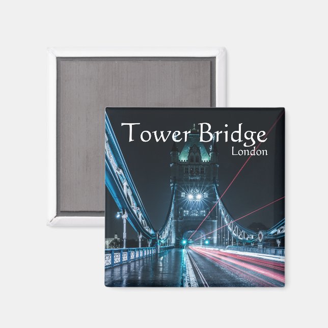 London Tower Bridge Souvenir Magnet (Front/Back)
