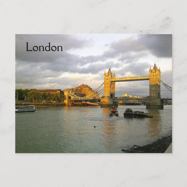 London Tower Bridge vykort (Framsida)
