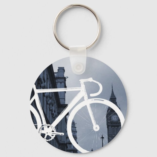 London Track Bicycle Nyckelring (Framsida)