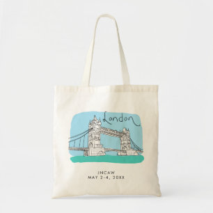 London Trade Show Tote Bag Anpassningsbar Conventi Tygkasse