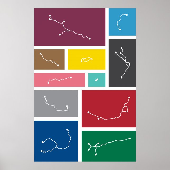 London - Transit Palettes Poster (Framsidan)