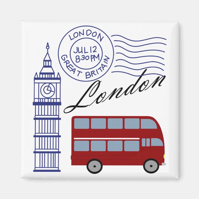 London Travel Magnet (Framsidan)