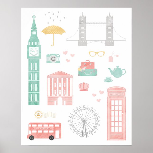 London Travel Poster (Framsidan)