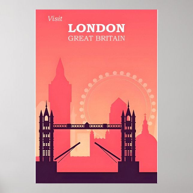 London Travel Poster (Framsidan)
