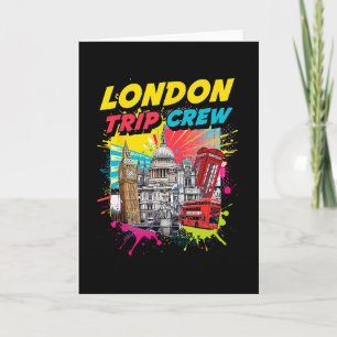 London Trip Besättning England Semester St Pauls T Kort
