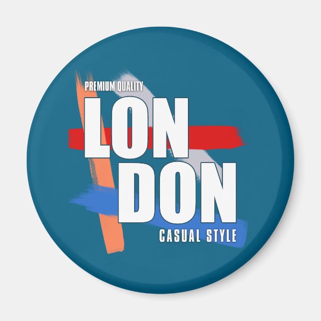 London Typografi Magnet (Framsidan)