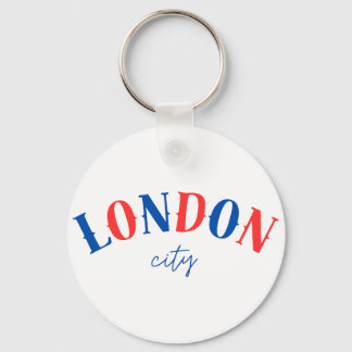 London Typografi Skylt 1 Nyckelring
