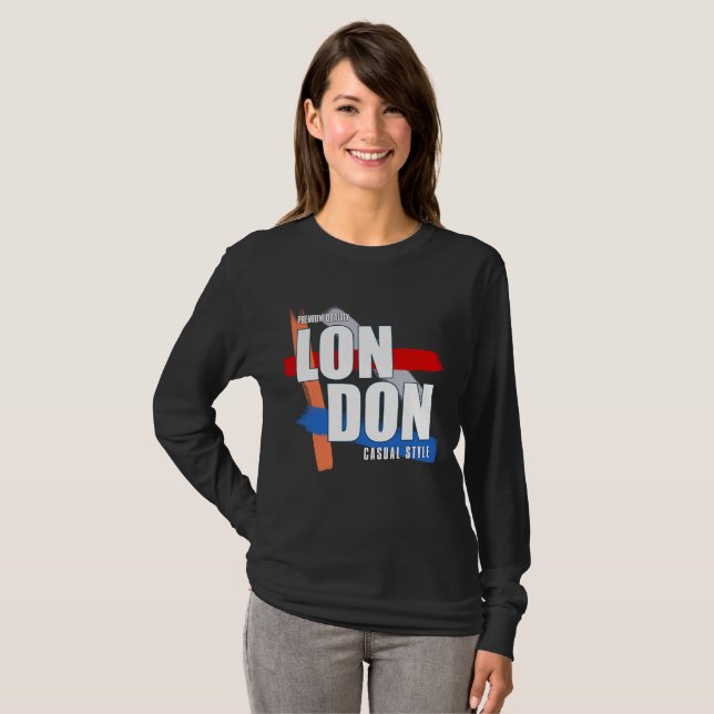 London Typografi T Shirt (Hel framsida)