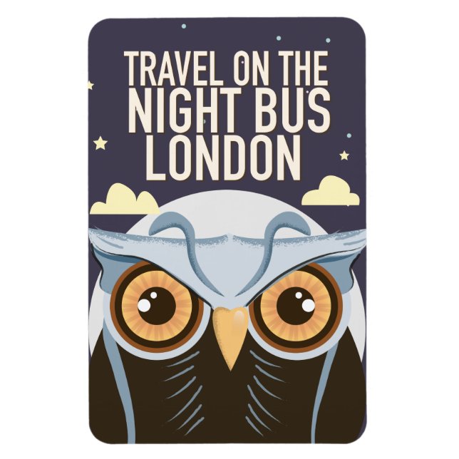 London Ugglor Postertryck. Magnet (Vertikal)