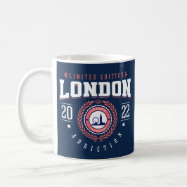 London UK City Traveler Sports Stil Navy Kaffemugg
