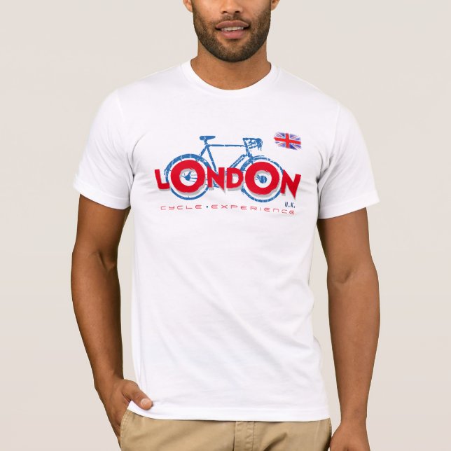London UK-cykel T-shirt (Framsida)