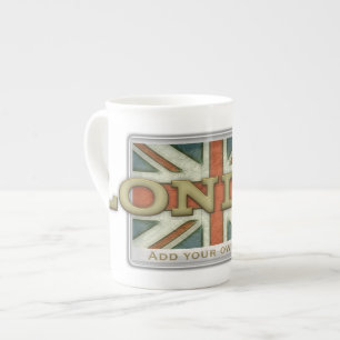 London UK flagga Benporslin Mugg