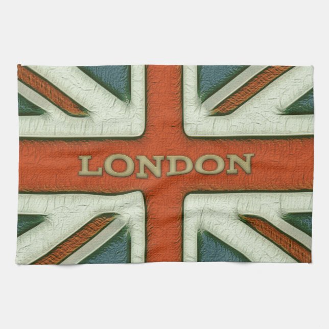 London UK flagga Kökshandduk (Horisontell)