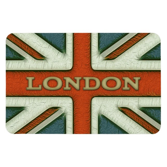 London UK Flagga Magnet (Horisontell)