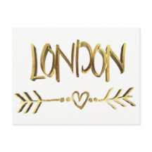 London UK Kärlek Elegant Guld Se Typografi