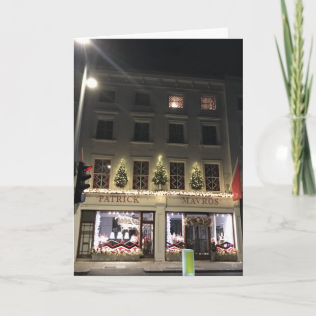 London UK Night Photogratography jul Fulham Road Kort (Framsida)