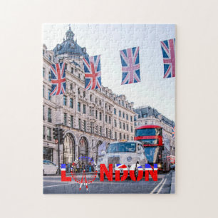 London UK Oxford Street Tourist Scene Pussel