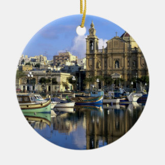 LONDON UK prydnad Julgransprydnad Keramik