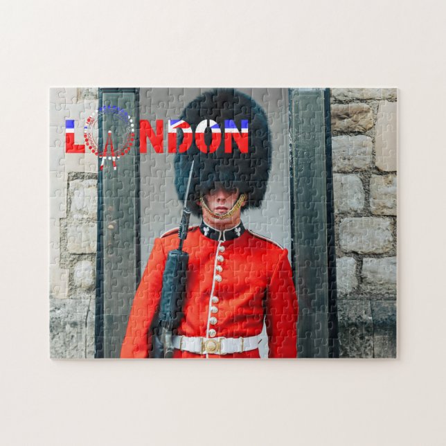 London UK Queens Royal Guard Pussel (Horisontell)