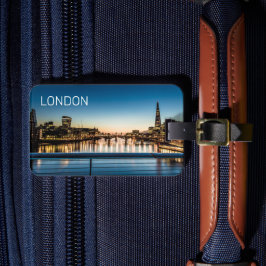 London Uk Skyline Förenade kungariket England Souv Bagagebricka