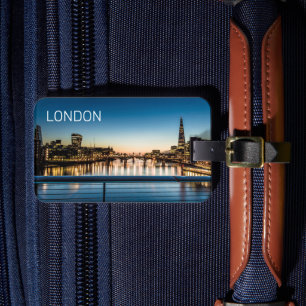London Uk Skyline Förenade kungariket England Souv Bagagebricka