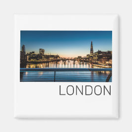 London Uk Skyline Förenade kungariket England Souv Magnet